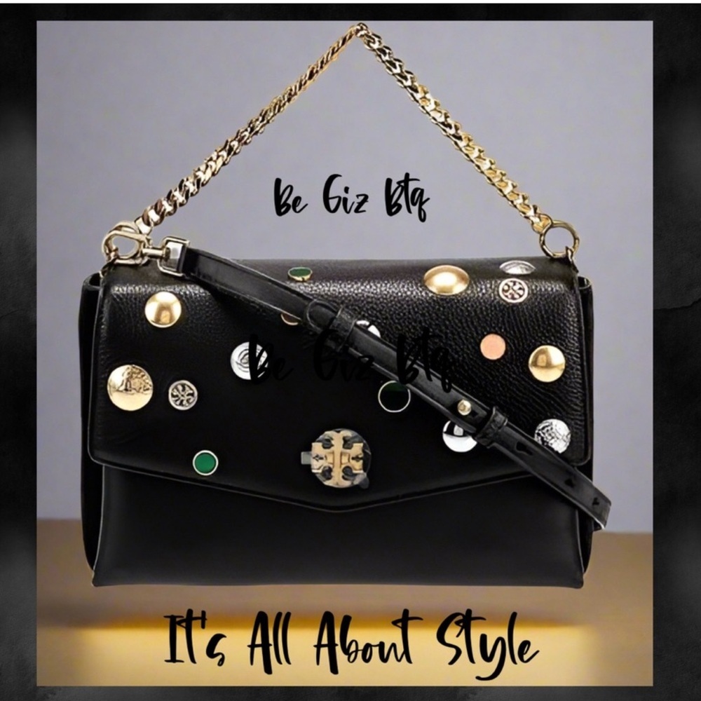 NWT Tory Burch Authentic Kira Mixed Embellished Shoulder Bag Limited Edition